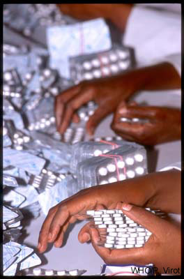 Drug production at EPHRAM 
Addis-Ababa, Ethiopia, Africa